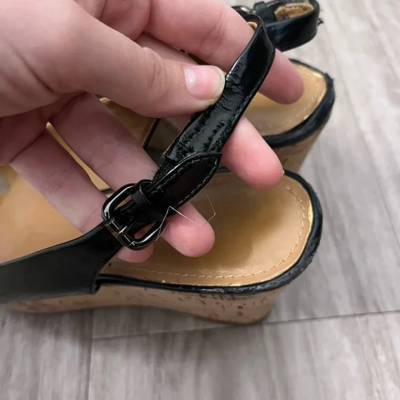 Coach Black Patent Leather Wedges - Picture 6 of 12
